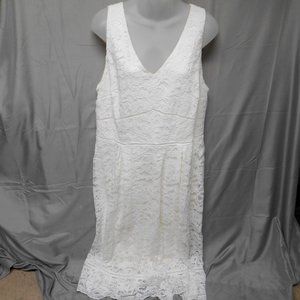 NWT Suite Alice white lace dress womens XL